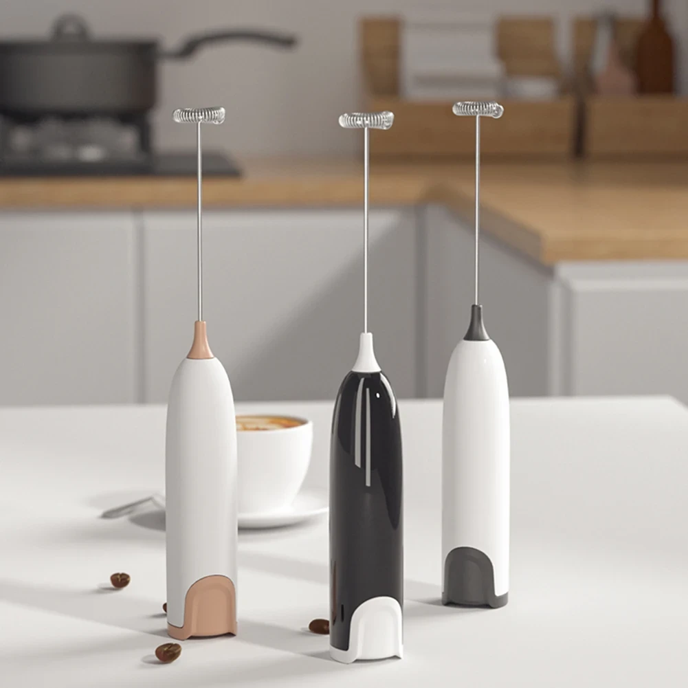 Hand Electric Milk Frother Automatic Rotary Coffee Cappuccino Creamer Whisk Frothy Blend Whisk Kitchen Mixer Stirrer Egg Beater